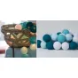 Гирлянда хлопковые фонарики Сotton Ball Aqua