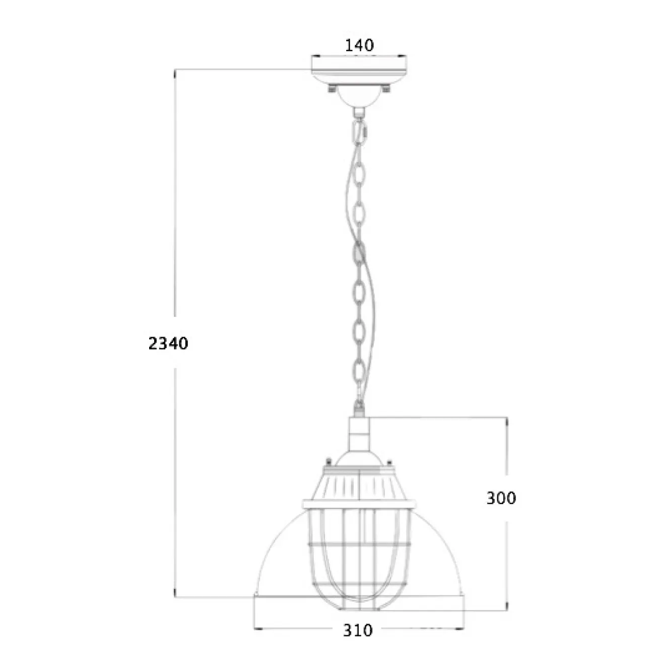 Светильник Loft Industrial Metal Cage Вreamboat от LaLume