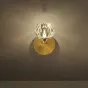 Серия настенных светильников с хрустальным плафоном в форме кристалла на латунном кронштейне RH D WALL Black