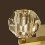 Серия настенных светильников с хрустальным плафоном в форме кристалла на латунном кронштейне RH D WALL Brass