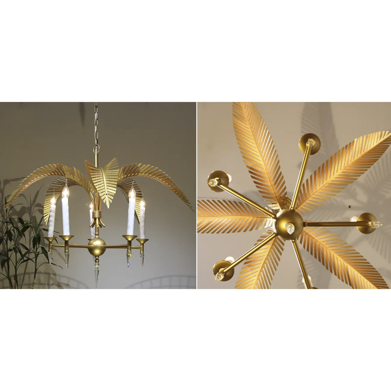 Люстра John-Richard Collection Palm Frond 5-Light Chandelier от LaLume