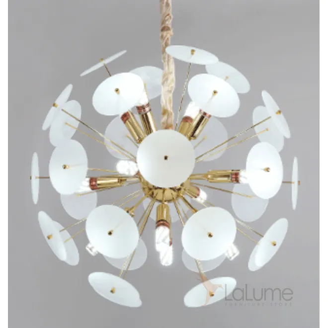 Люстра Sputnik Glass Lenz White Chandelier от LaLume Люстра Sputnik Glass Lenz White Chandelier от LaLume