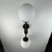 Бра Modo 2 Globes Black and white glass