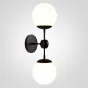 Бра Modo 2 Globes Black and white glass от ImperiumLoft