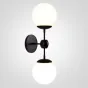 Бра Modo 2 Globes Black and white glass от ImperiumLoft