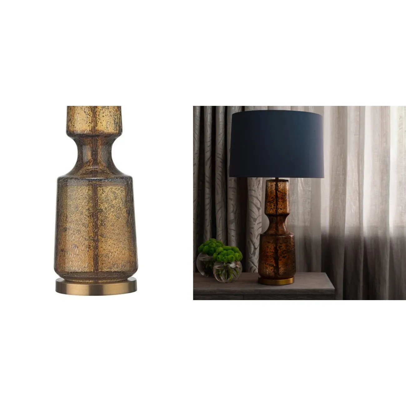 Настольная лампа Antero Amber Smoke Table Lamp Настольная лампа Antero Amber Smoke Table Lamp