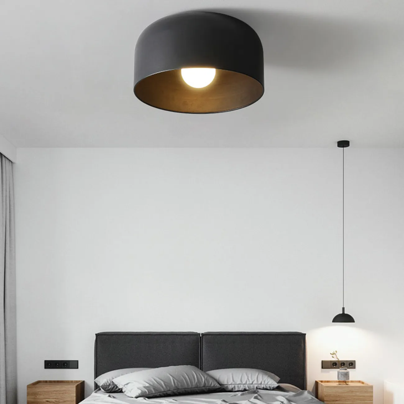 Потолочный светильник PUFF Black от ImperiumLoft