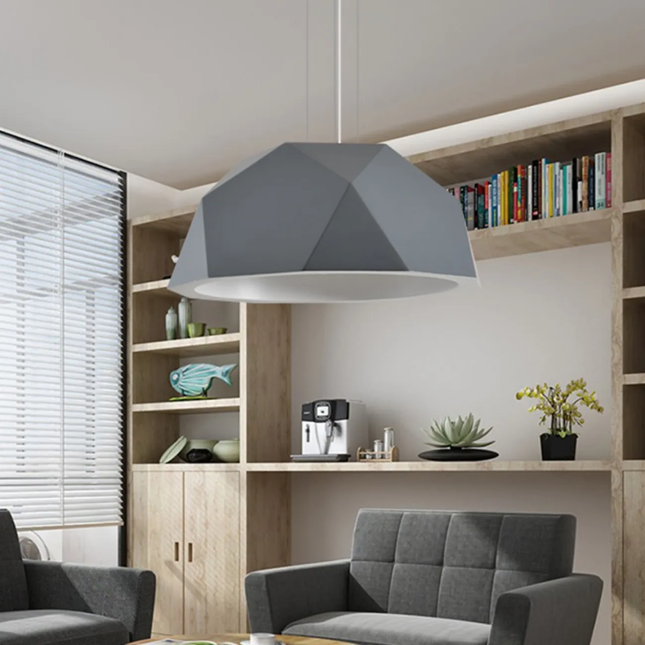 Подвесной светильник BROBY D40 Gray от ImperiumLoft