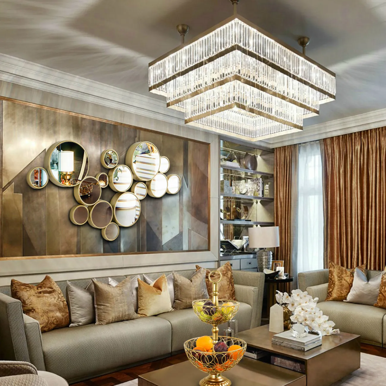 Настенный декор из зеркал LaLume-KKK00120