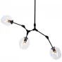 Люстра Сrumpled Glass Bubble Chandelier Black 3 плафона