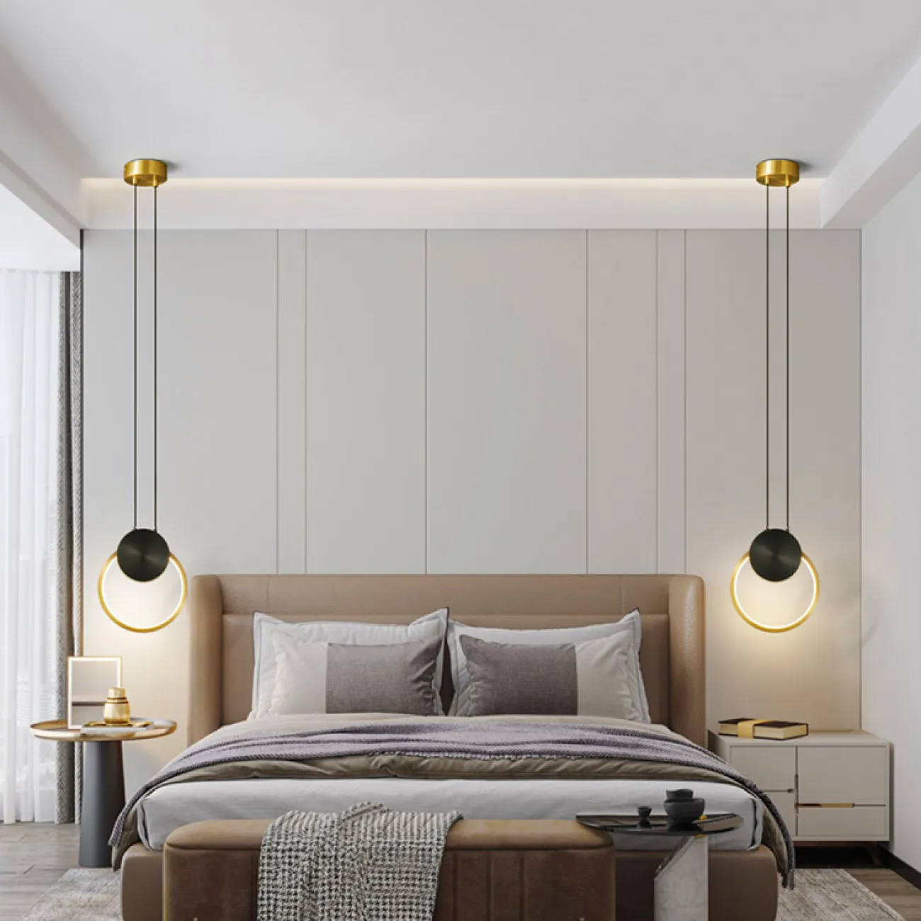 Подвесной светильник WOLKE D20 Brass от ImperiumLoft