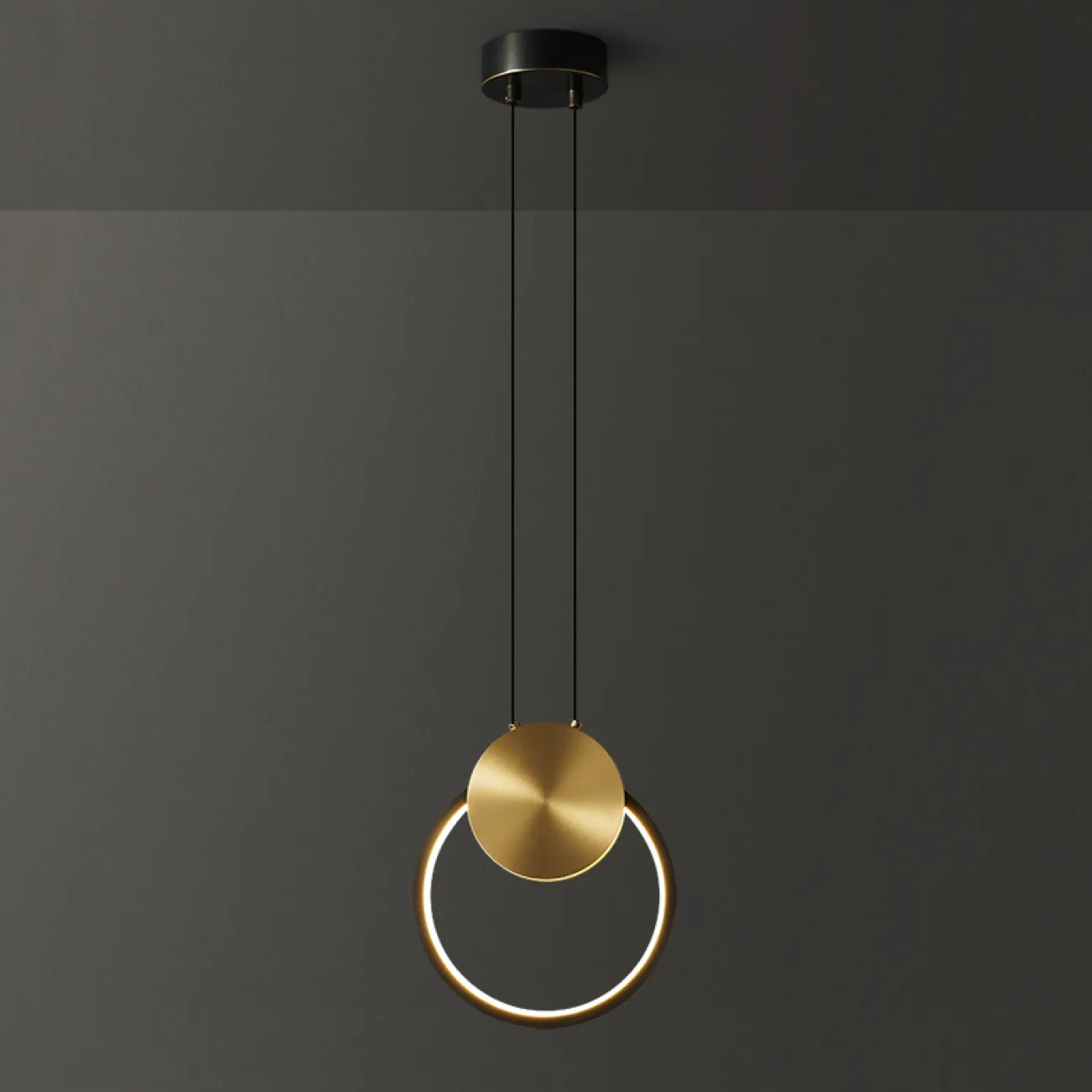 Подвесной светильник WOLKE D20 Brass от ImperiumLoft