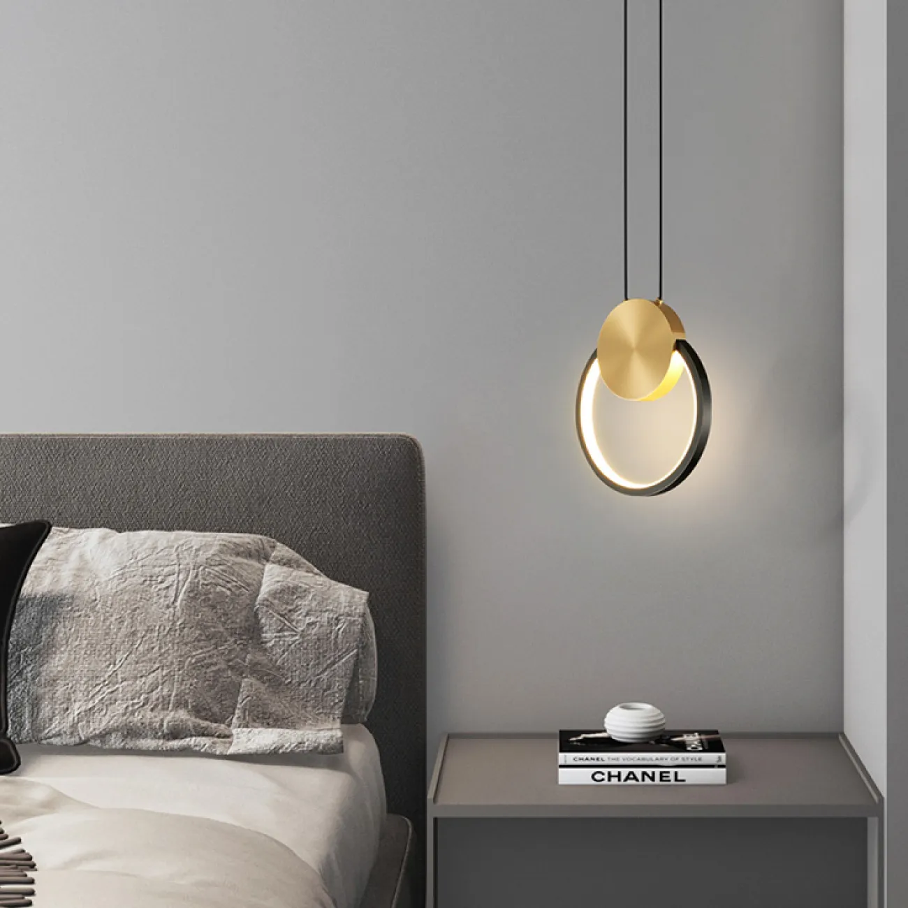 Подвесной светильник WOLKE D20 Brass от ImperiumLoft