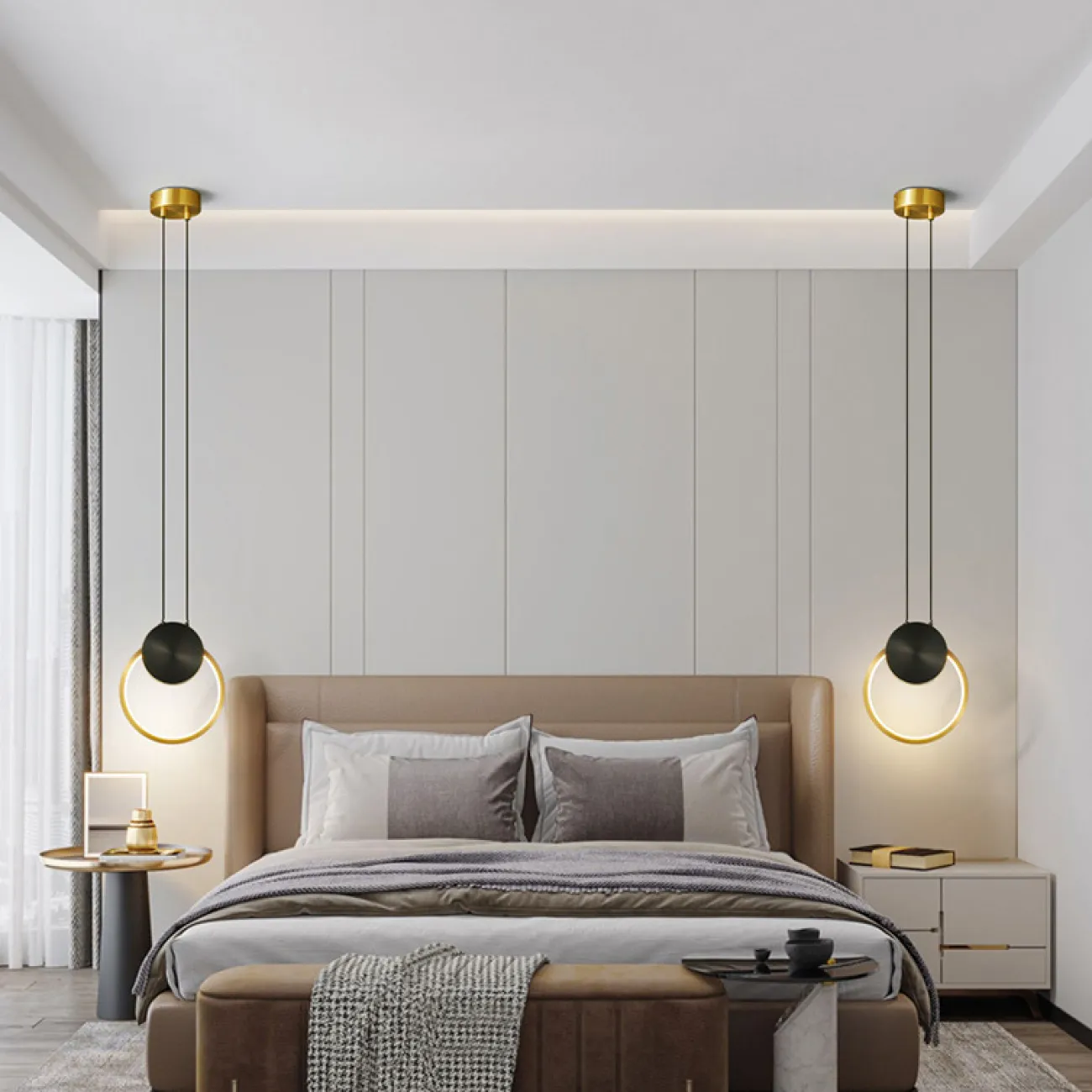 Подвесной светильник WOLKE D20 Brass от ImperiumLoft