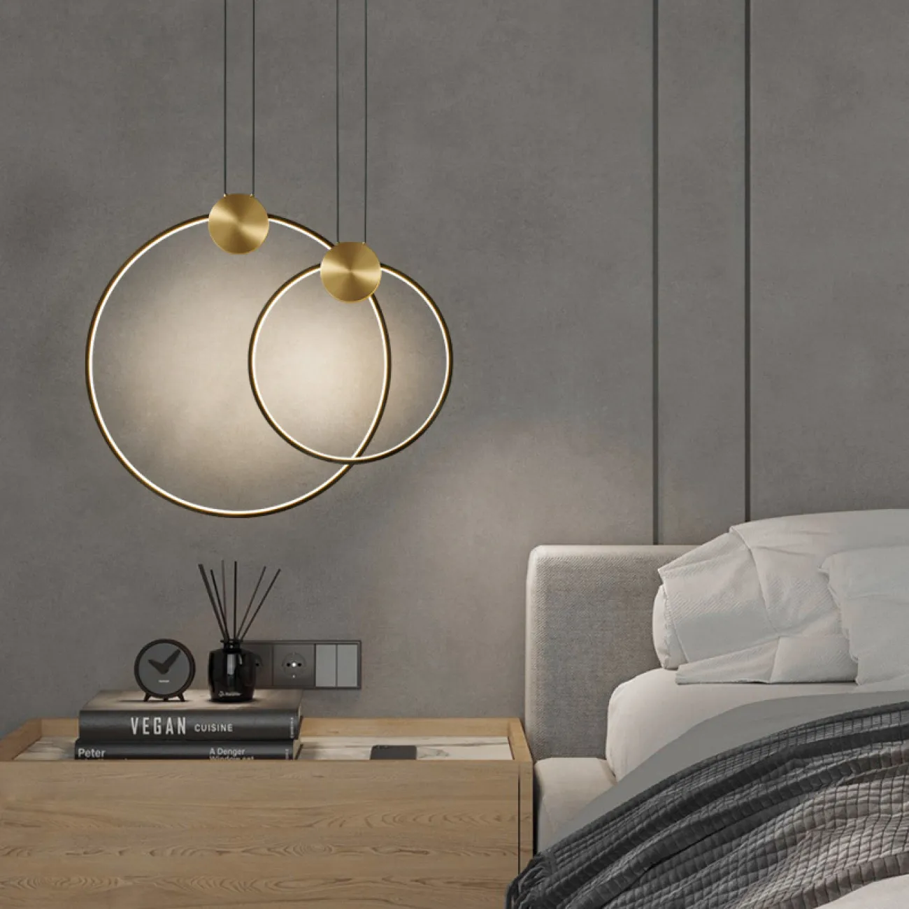 Подвесной светильник WOLKE D20 Brass от ImperiumLoft