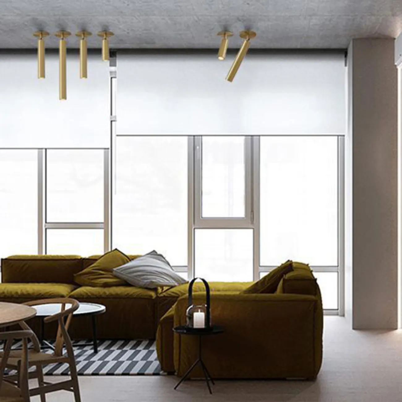 Встроенный потолочный точечный светильник с поворотным плафоном LINO C H16 Black 5W