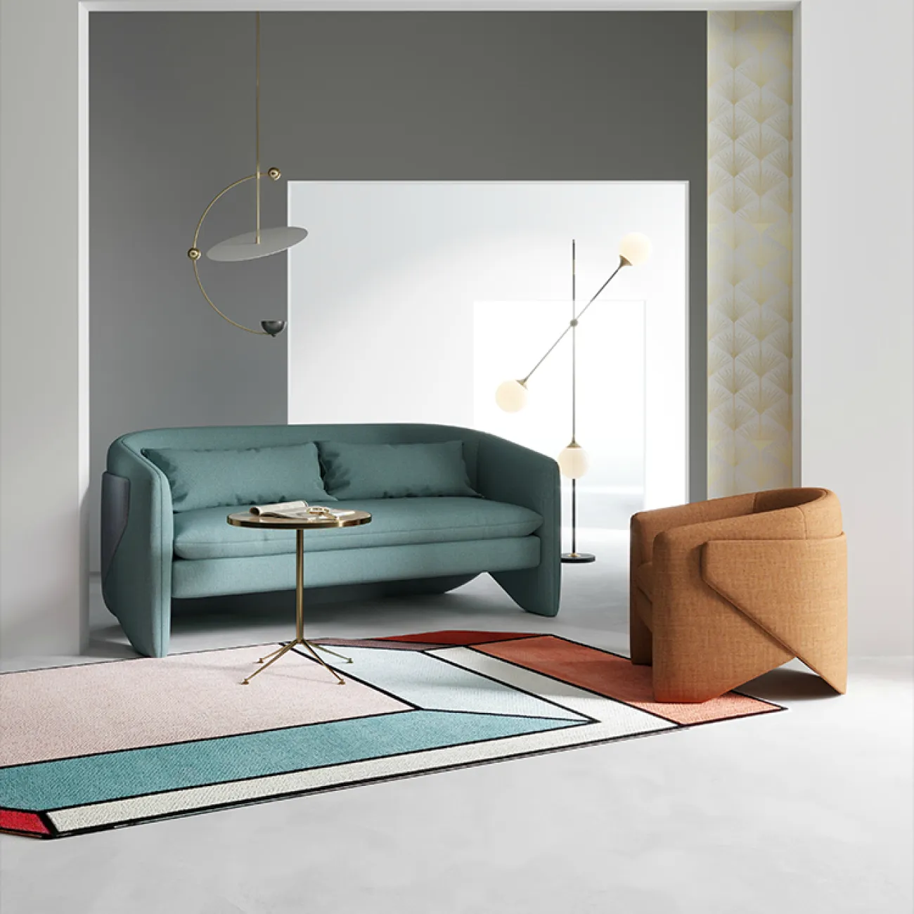 Дизайнерский диван LaLume-DV00138