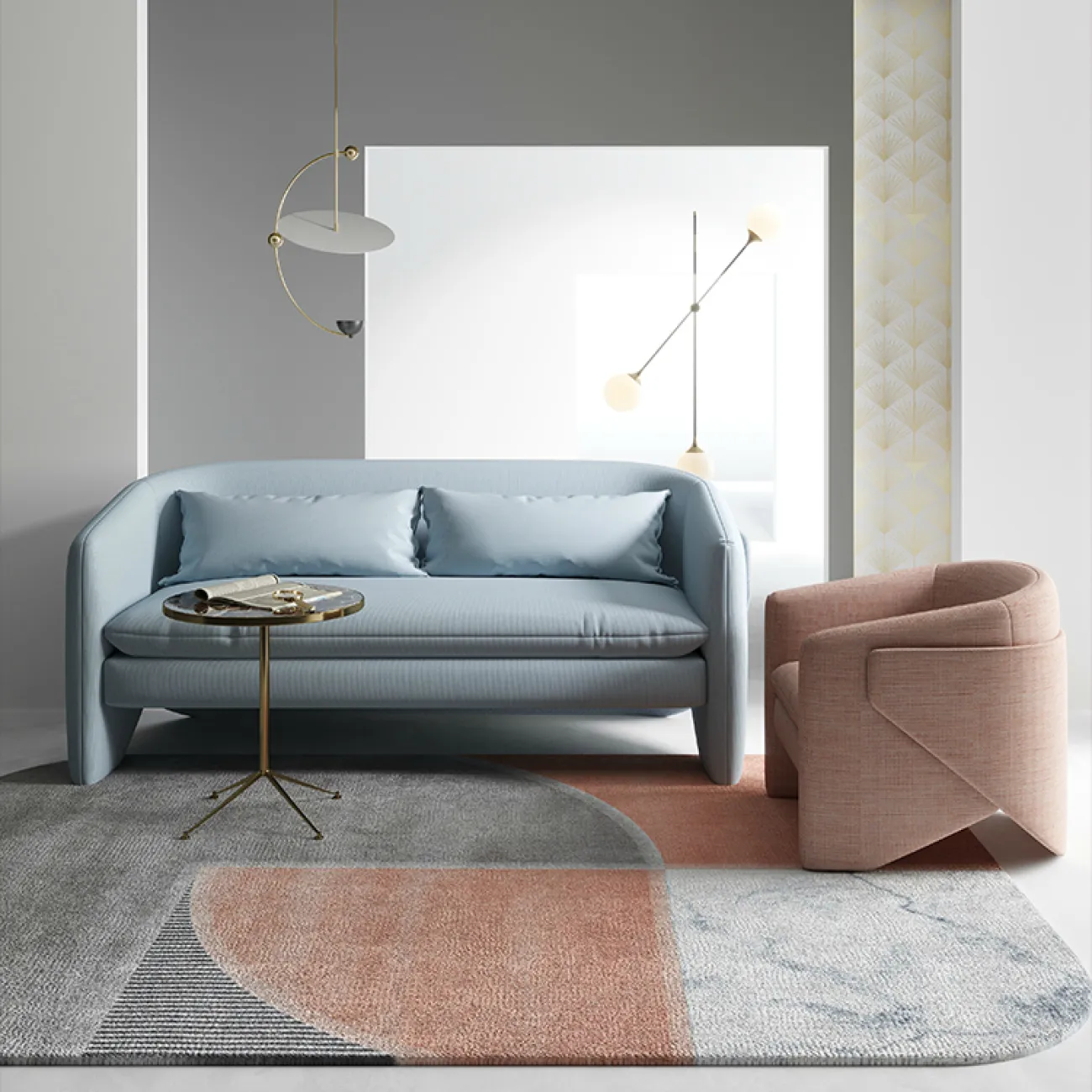 Дизайнерский диван LaLume-DV00138