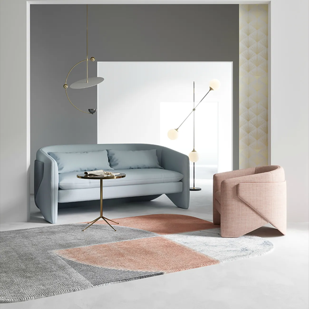 Дизайнерский диван LaLume-DV00138