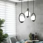 Подвесной светильник HOOP-TRIO Латунь, Эллипс S, Диск от ImperiumLoft