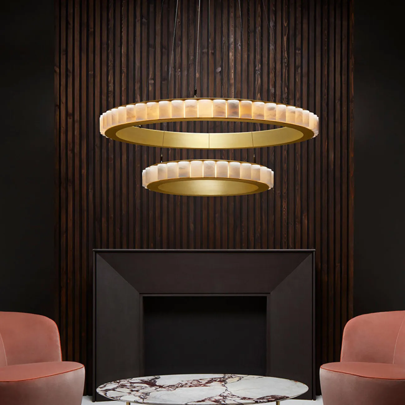 Подвесная люстра MONSINE D100 Brass от ImperiumLoft