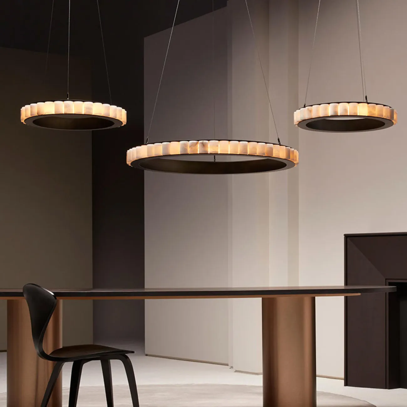 Подвесная люстра MONSINE D100 Brass от ImperiumLoft