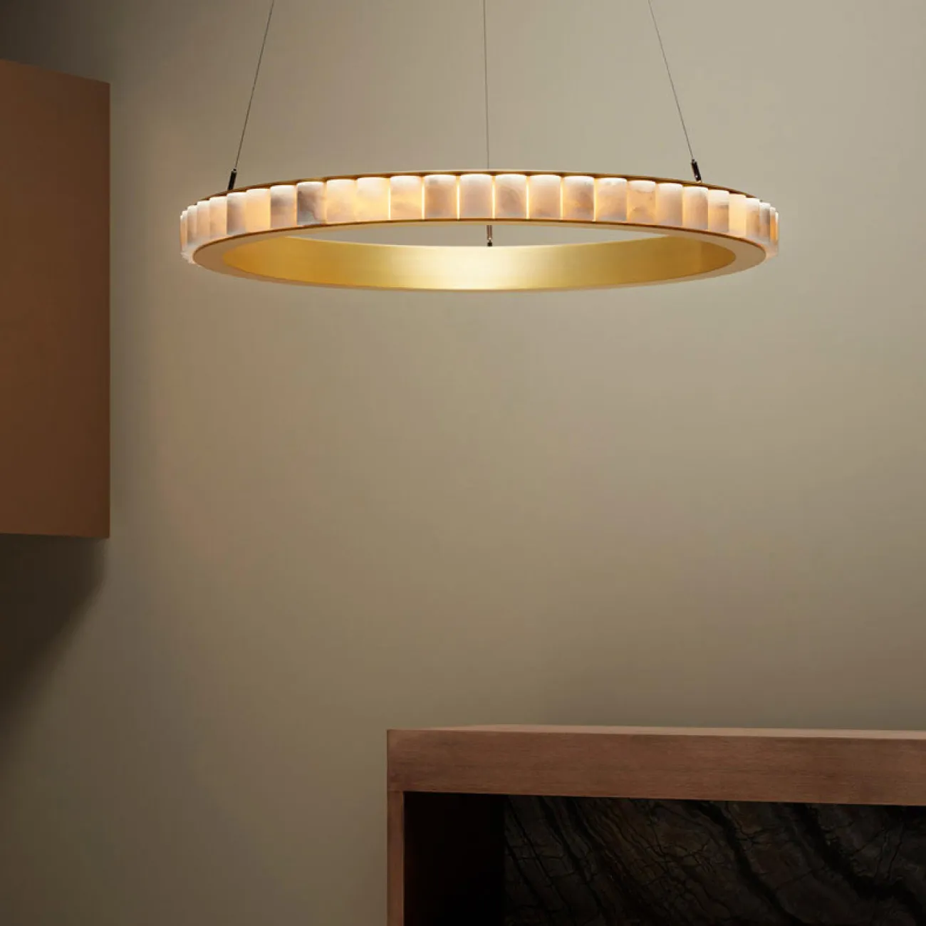 Подвесная люстра MONSINE D100 Brass от ImperiumLoft