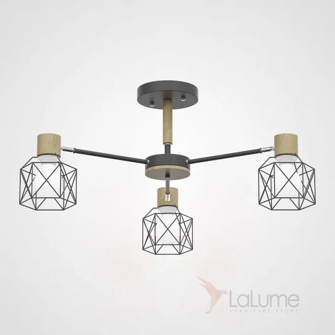 Потолочная люстра CORF B3 Black 3 lamps от ImperiumLoft Потолочная люстра CORF B3 Black 3 lamps от ImperiumLoft