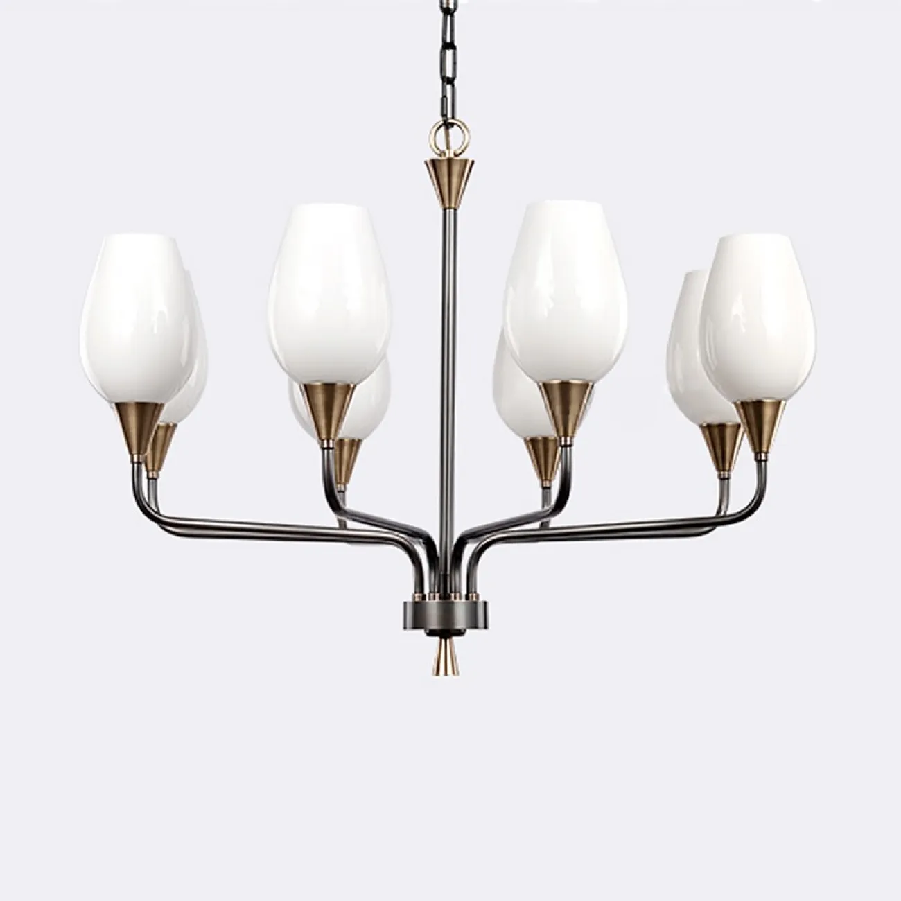 Подвесная люстра VIOLA MILK 8 от ImperiumLoft