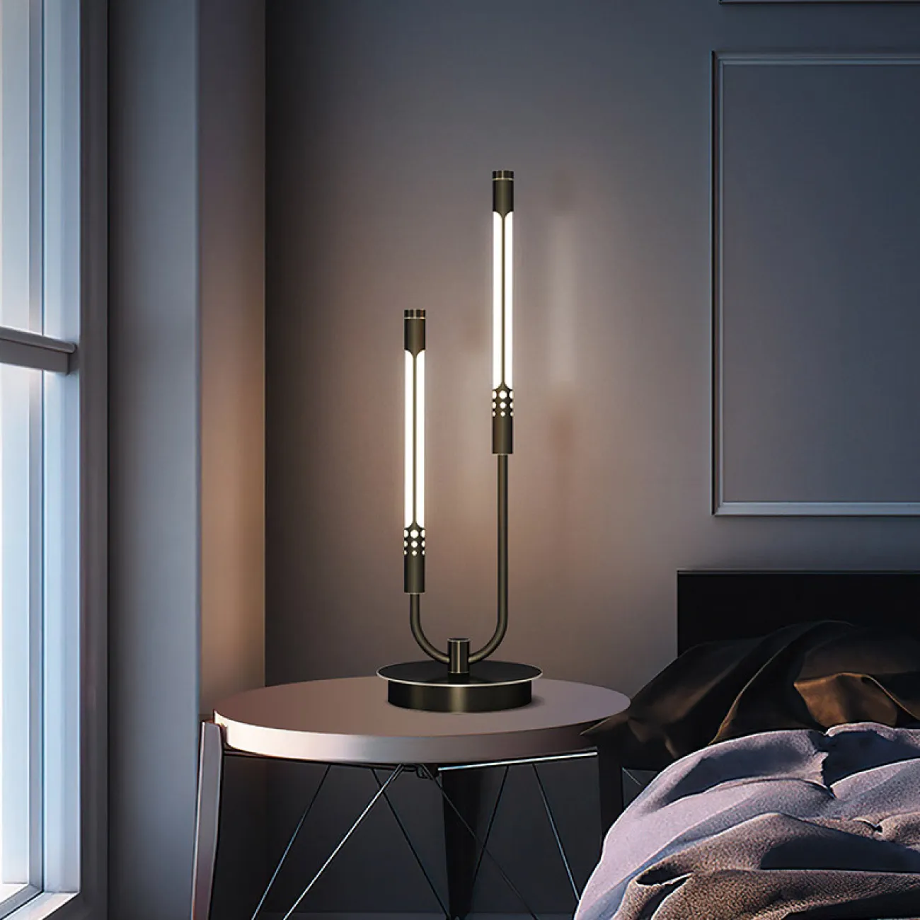 Настольная лампа VALA TAB Brass черный от ImperiumLoft