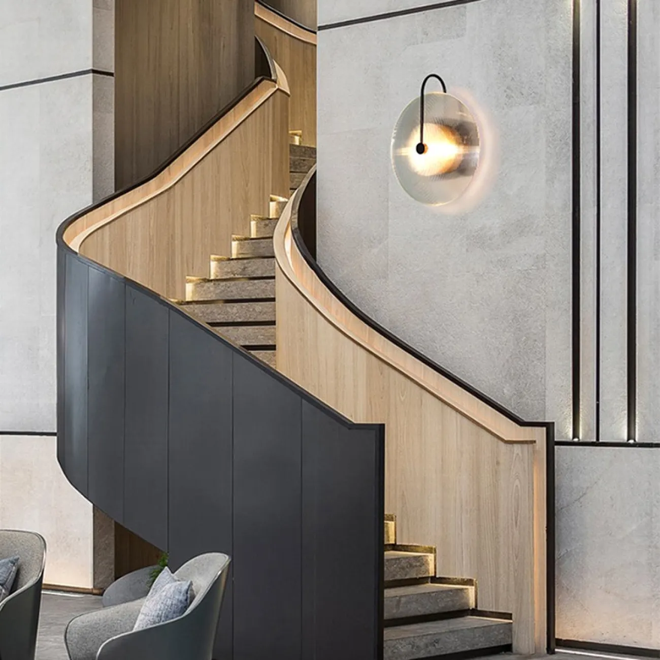 Настенный светильник EMMEN Золотой от ImperiumLoft