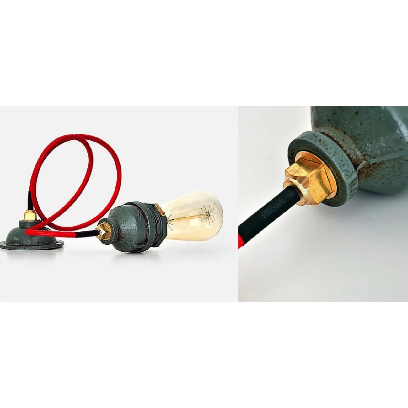 Подвесной светильник Steampunk Cage Glass Edison Ceiling Lamp от LaLume