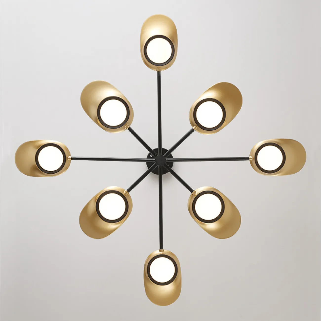Люстра на штанге INGEL D110 8 lamps White от ImperiumLoft