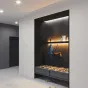 Многофункциональная световая полка с LED-подсветкой по контуру прямоугольного каркаса из металла OLANDA L150 4000К