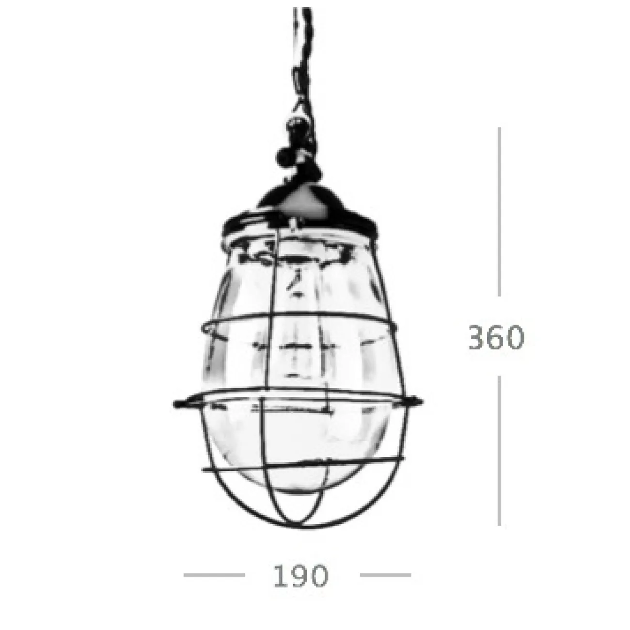 Люстра Glass Drop Cage Retro Color Light от LaLume