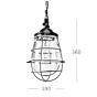 Люстра Glass Drop Cage Retro Color Light от LaLume