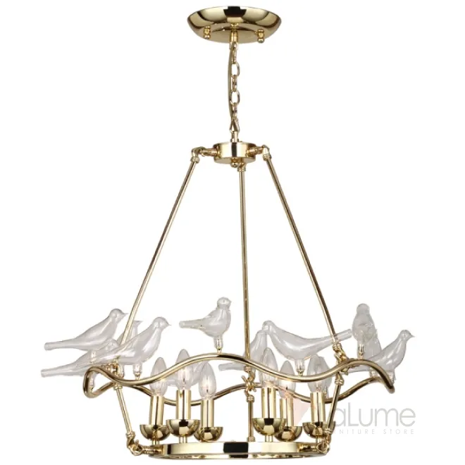 Люстра Dove Chandelier Glass Bird 6 от LaLume