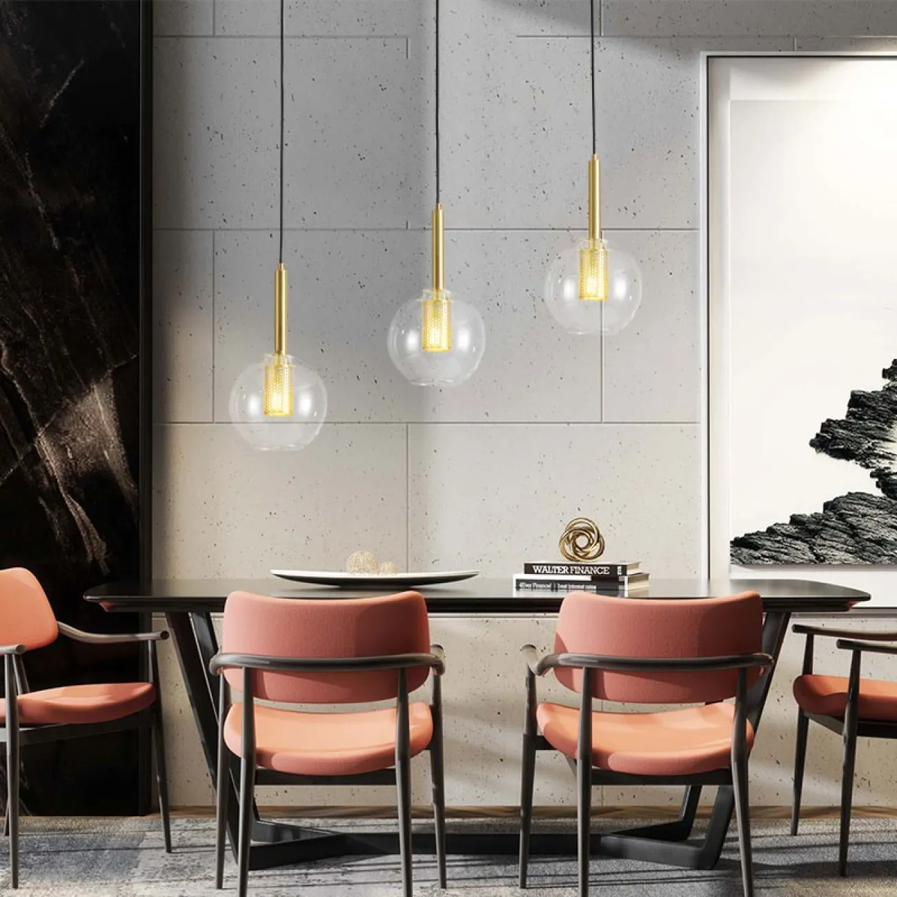 Подвесной светильник JUST 3 планка от ImperiumLoft