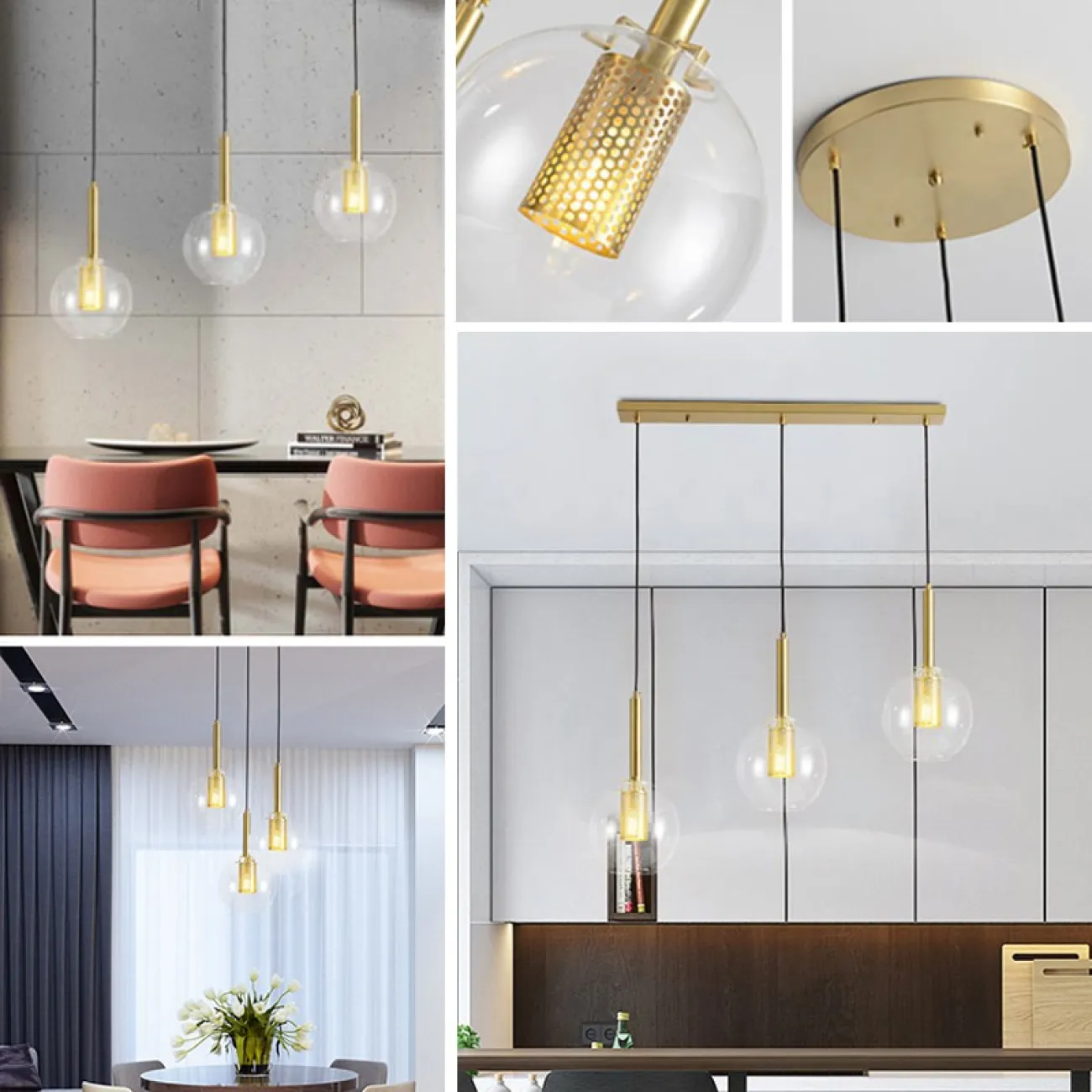 Подвесной светильник JUST 3 планка от ImperiumLoft