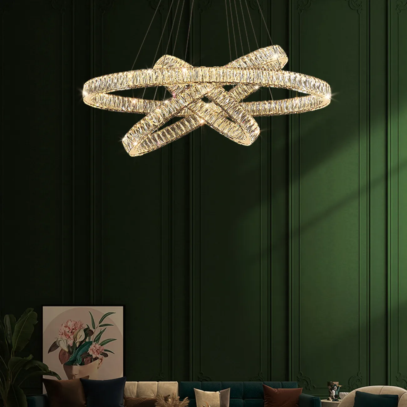 Подвесная люстра BERTOLDA B LUX D56+78 от ImperiumLoft