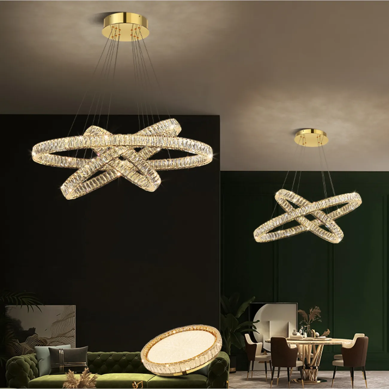 Подвесная люстра BERTOLDA B LUX D56+78 от ImperiumLoft