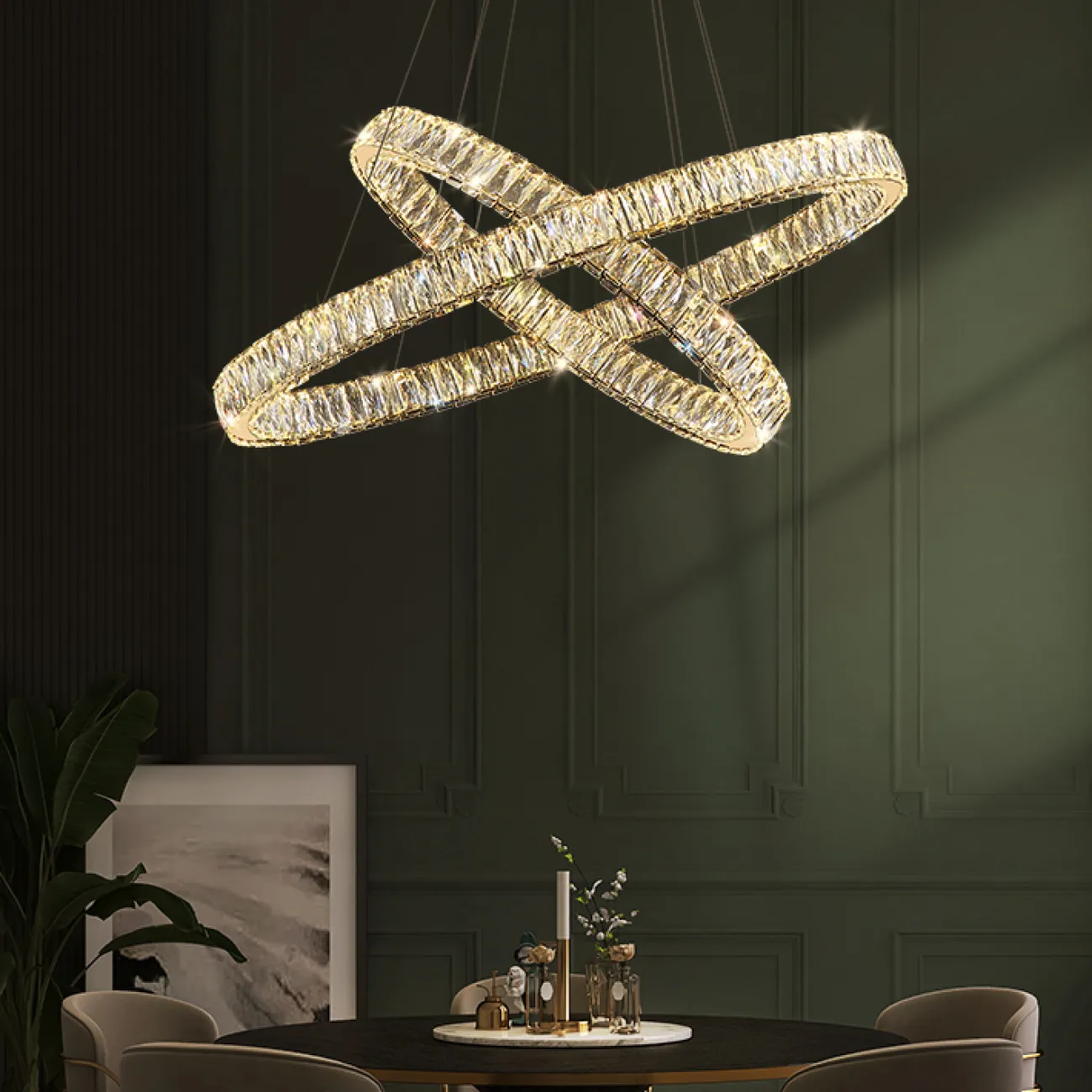 Подвесная люстра BERTOLDA B LUX D56+78 от ImperiumLoft