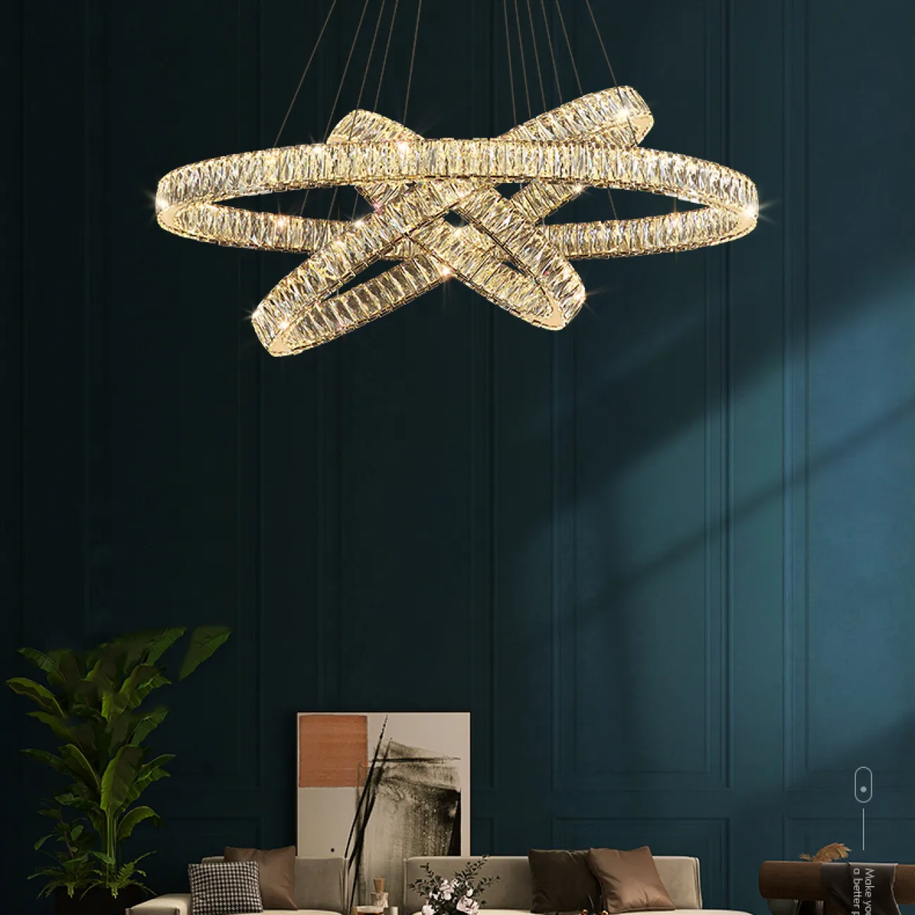 Подвесная люстра BERTOLDA B LUX D45+67+89 от ImperiumLoft