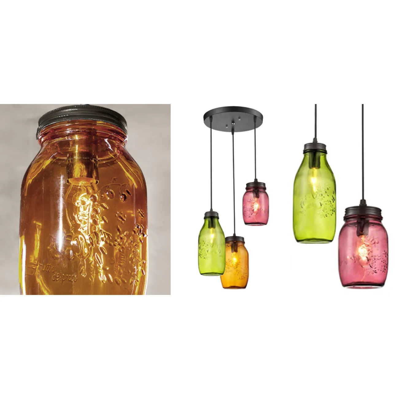 Подвесной светильник Dreamy Rustic Colorful Mason Pendant от LaLume