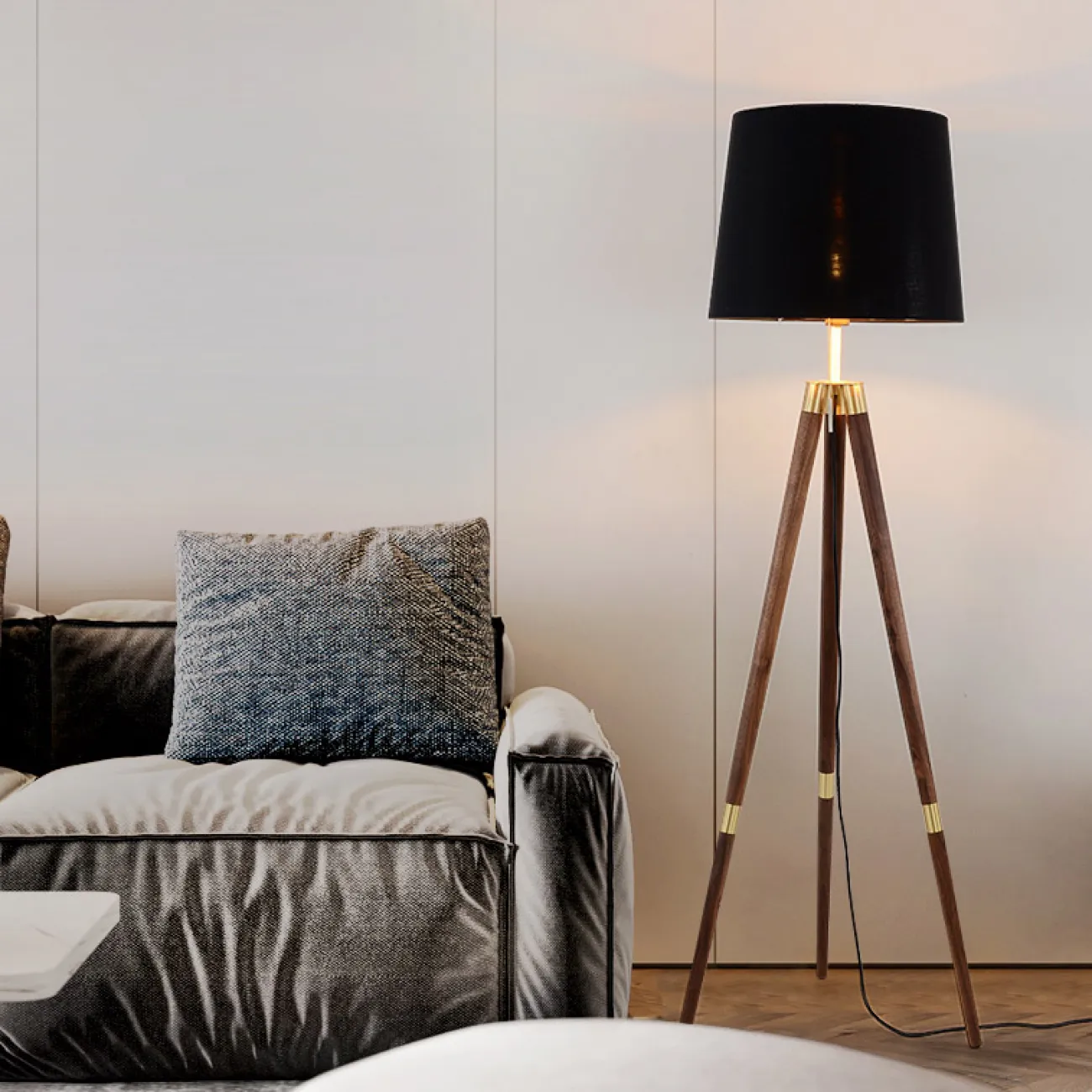 Торшер BISON Black от ImperiumLoft