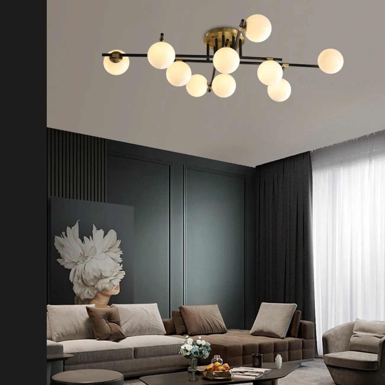 Потолочная люстра MARYON L8 от ImperiumLoft