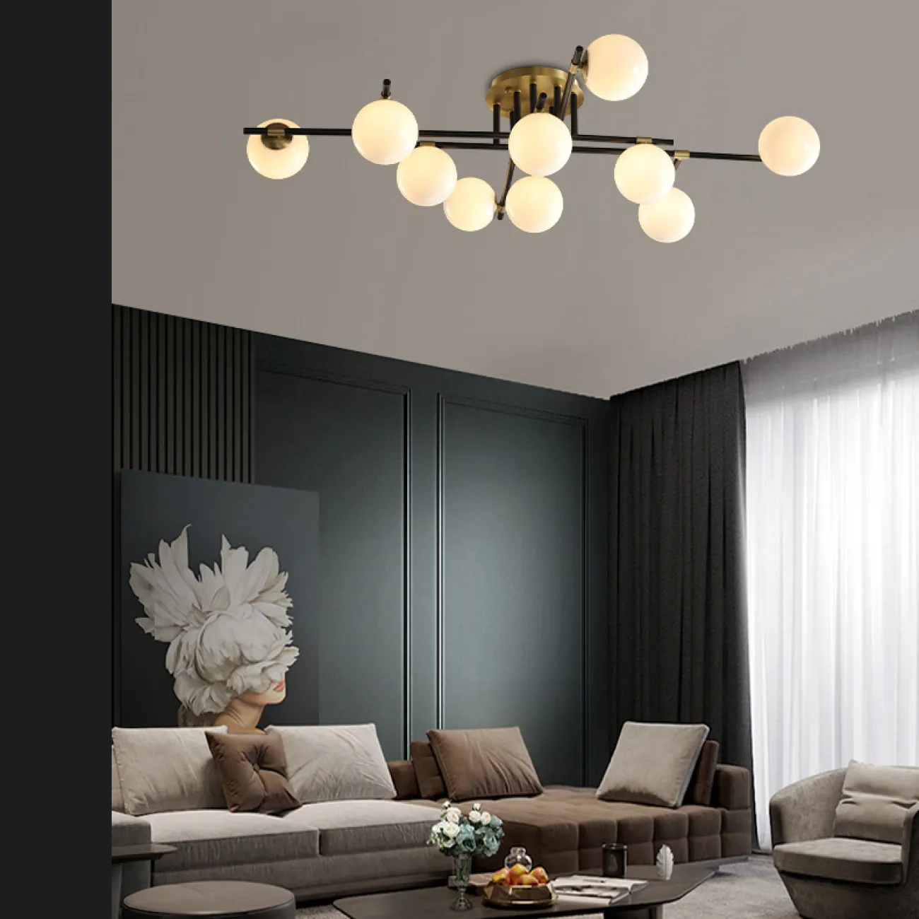 Потолочная люстра MARYON L6 от ImperiumLoft