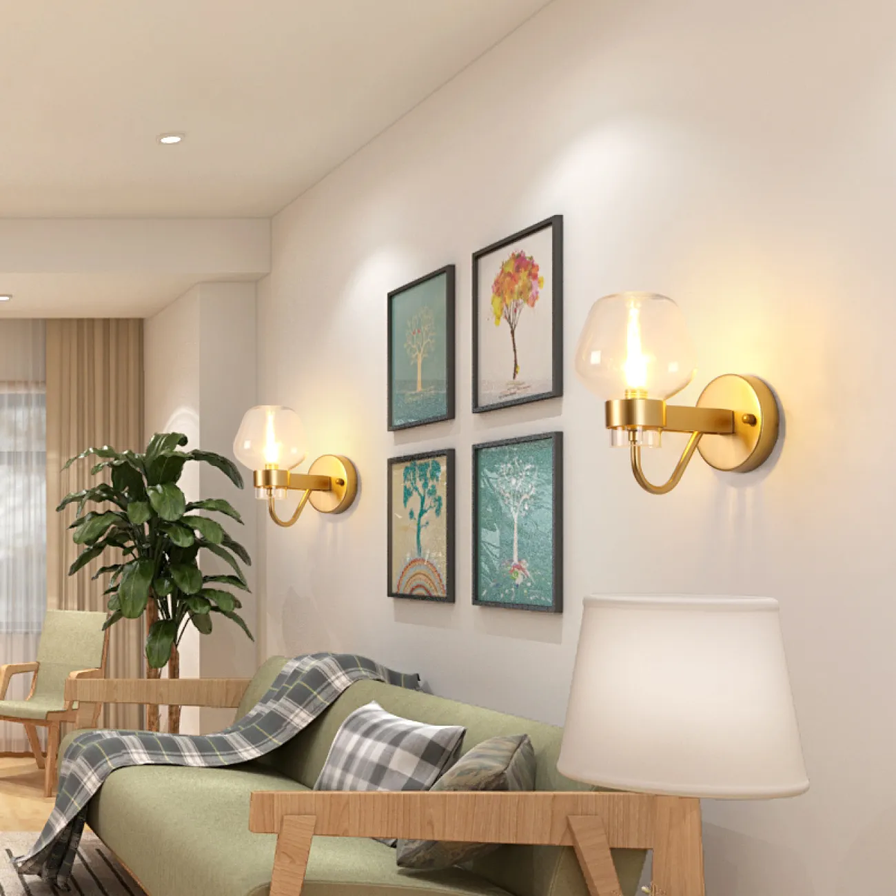 Бра MONTALEMBERT SCONCE BY Studios Золото, Янтарный от ImperiumLoft