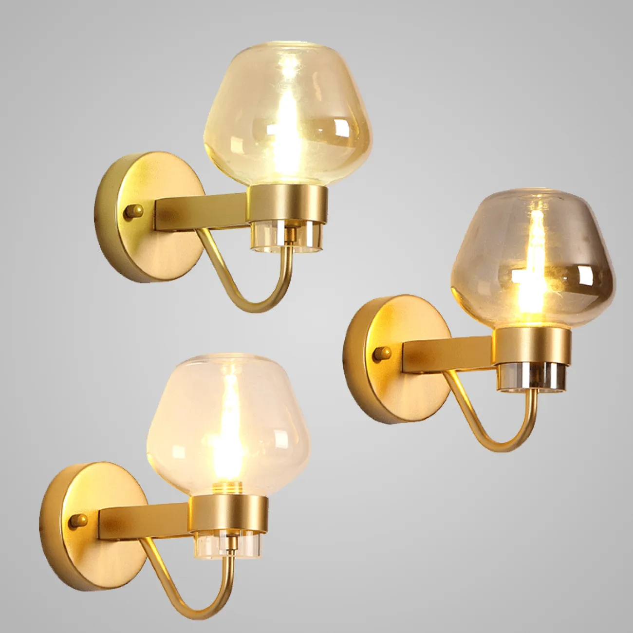 Бра MONTALEMBERT SCONCE BY Studios Золото, Янтарный от ImperiumLoft