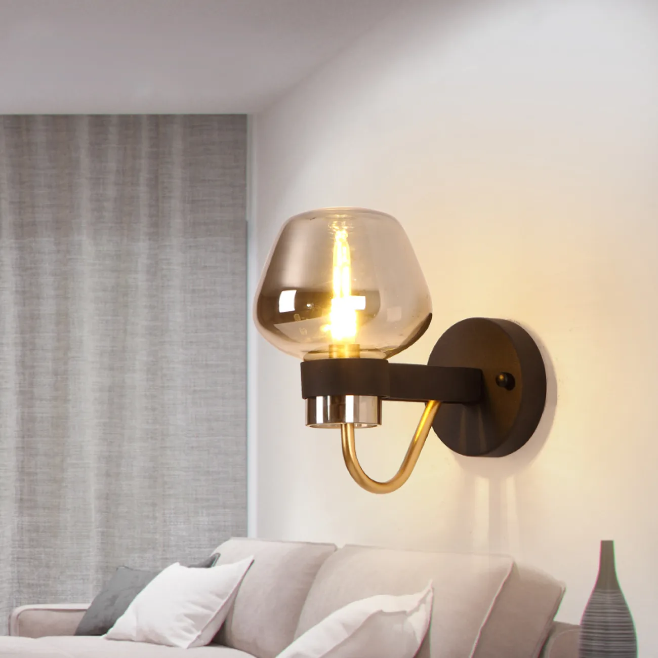 Бра MONTALEMBERT SCONCE BY Studios Золото, Янтарный от ImperiumLoft